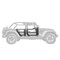 Go Rhino 2007-2018 JEEP WRANGLER JK, JKU TRAILLINE FRONT DOOR REPLACEMENT   BLACK 572501 - alternate 8